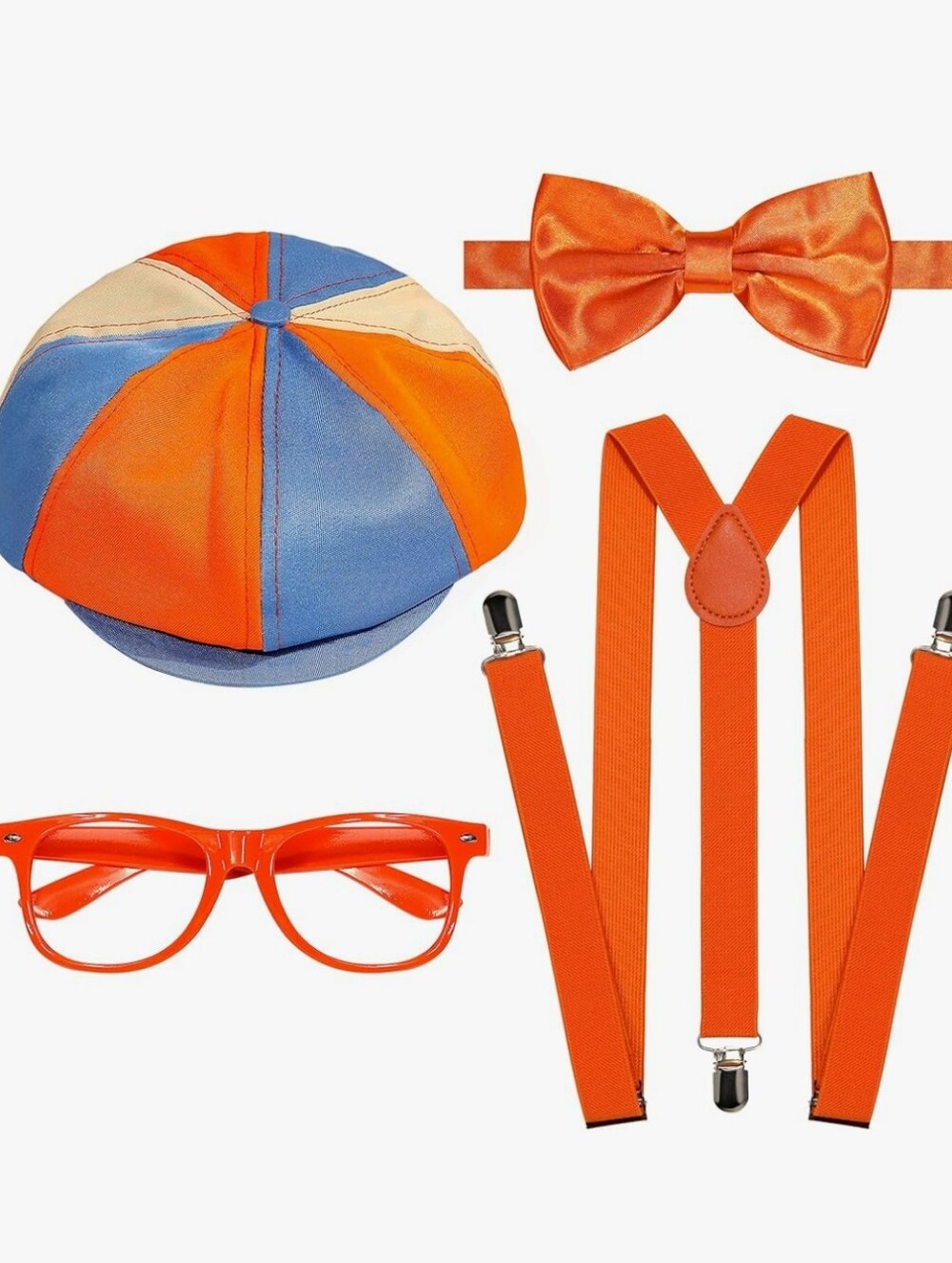 Blippi Colorblock Newsboy Hat & Orange Accessory Set